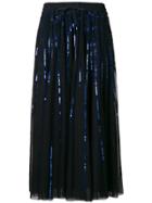 P.a.r.o.s.h. Sequinned Tulle Skirt - Blue