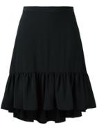 Saint Laurent Longer Tail Ruffled Skirt - Black