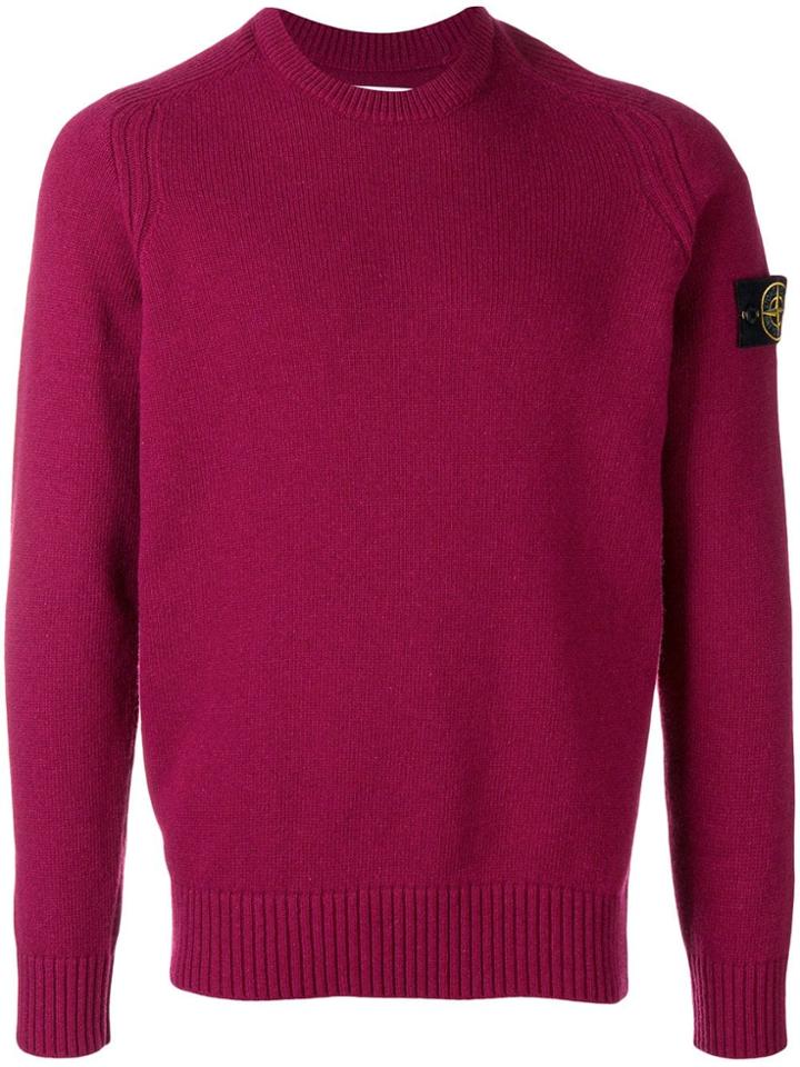 Stone Island Crew Neck Jumper - Pink