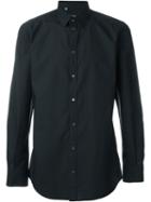 Dolce & Gabbana Poplin Shirt, Men's, Size: 39, Black, Cotton