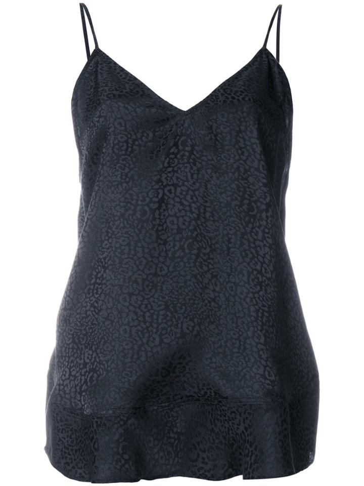 Iro Leopard Print Cami - Black