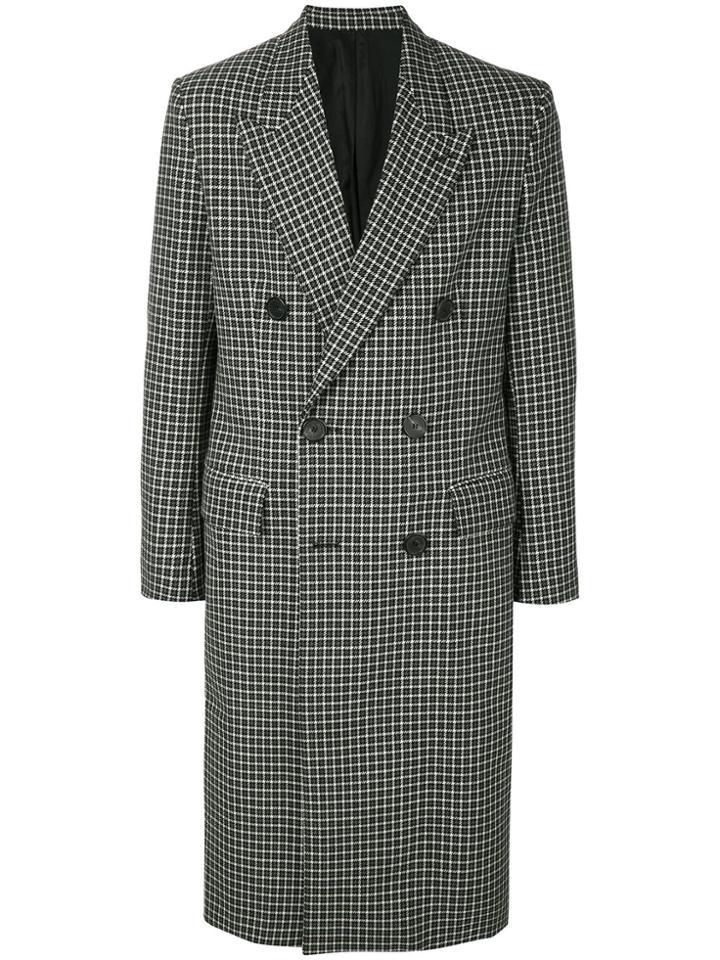 Ami Alexandre Mattiussi Double Breasted Long Coat - Grey