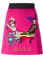 Dolce & Gabbana Carretto Siciliano Patch Skirt