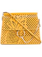 Chloé 'faye' Pineapple Bag, Women's, Yellow/orange, Calf Leather/calf Suede