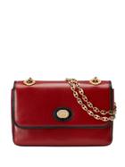 Gucci Leather Small Shoulder Bag - Red