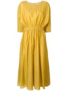 's Max Mara Gathered Waist Dress - Yellow & Orange