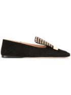 Sergio Rossi Sr1 Embellished Slippers - Black