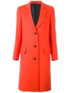 Paul Smith Classic Mid Coat, Women's, Size: 40, Red, Wool/cupro