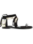 Pierre Hardy Python Effect Toe Strap Sandals