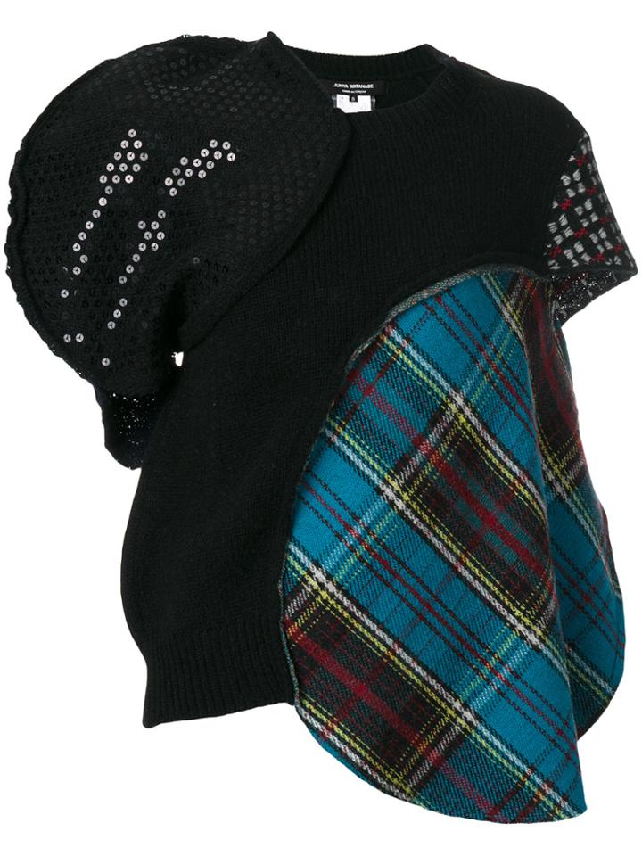 Junya Watanabe Comme Des Garçons Patchwork Knit Top - Black