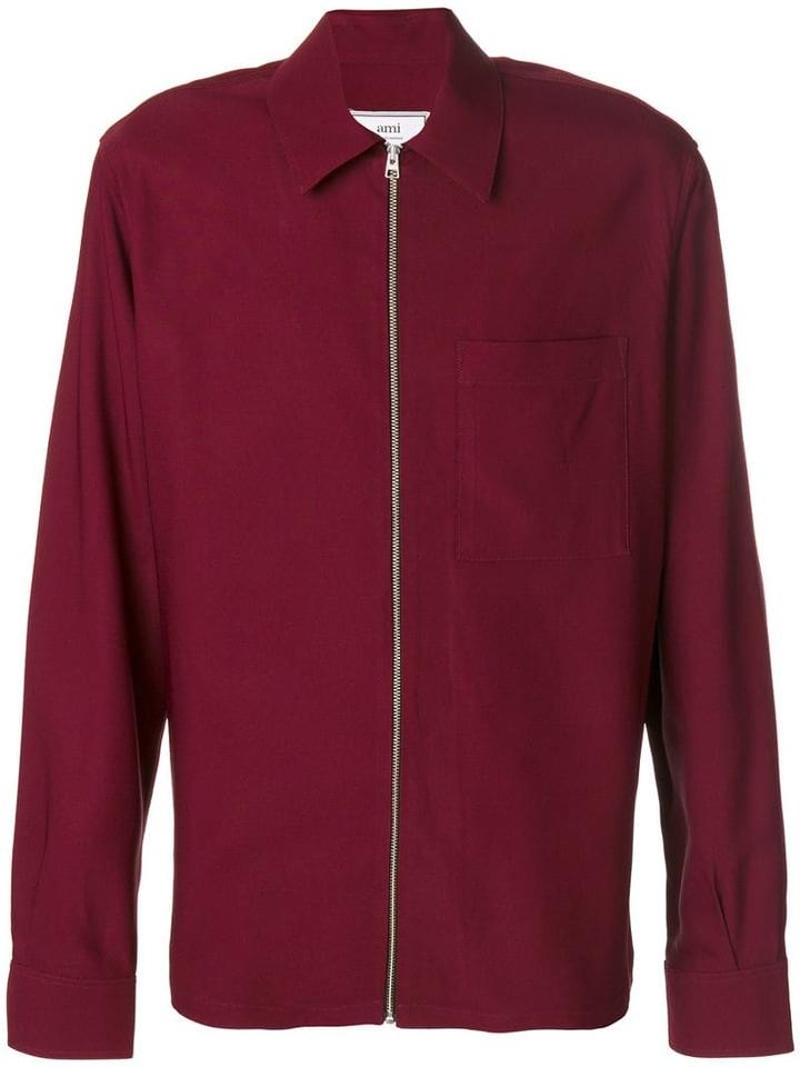 Ami Alexandre Mattiussi Zipped Over-shirt - Pink
