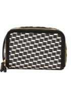 Pierre Hardy Cube Print Wash Bag, Black, Pvc