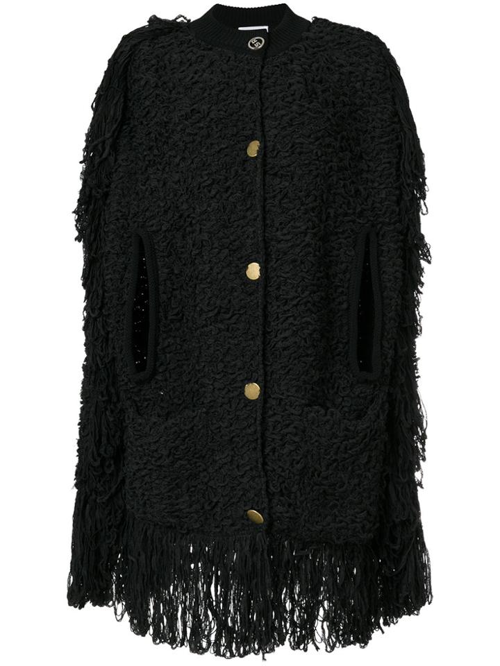 Sonia Rykiel Fringed Coat - Black