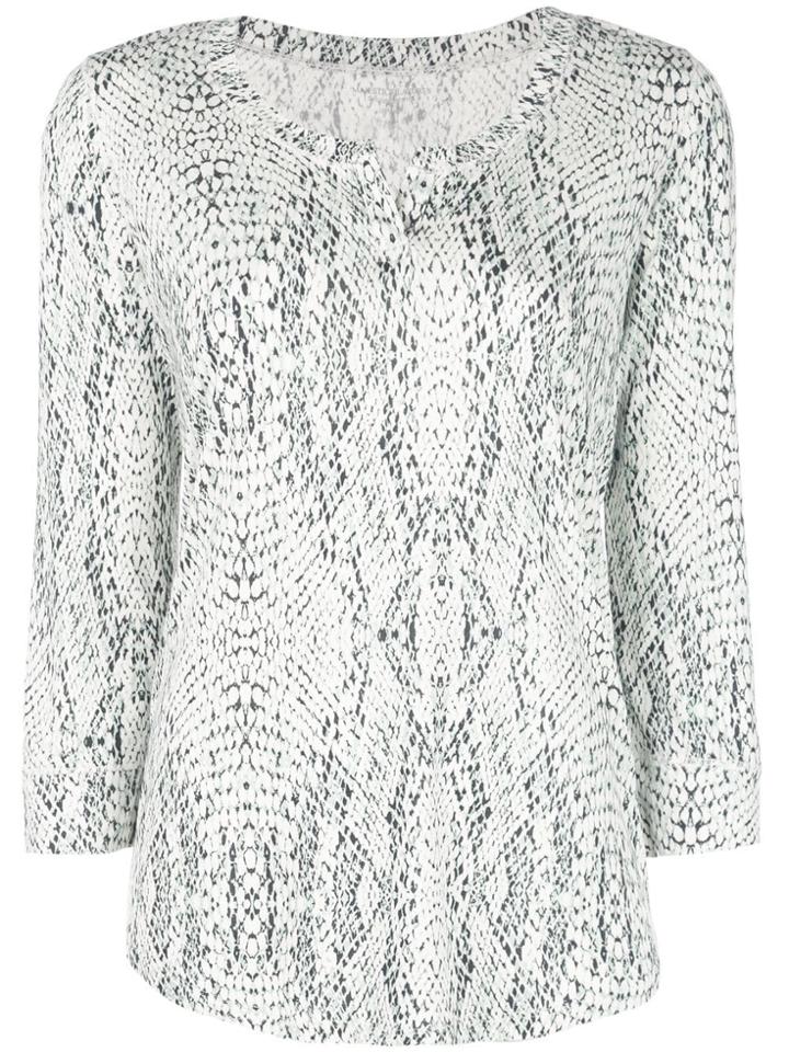 Majestic Filatures Snake Print Blouse - Green