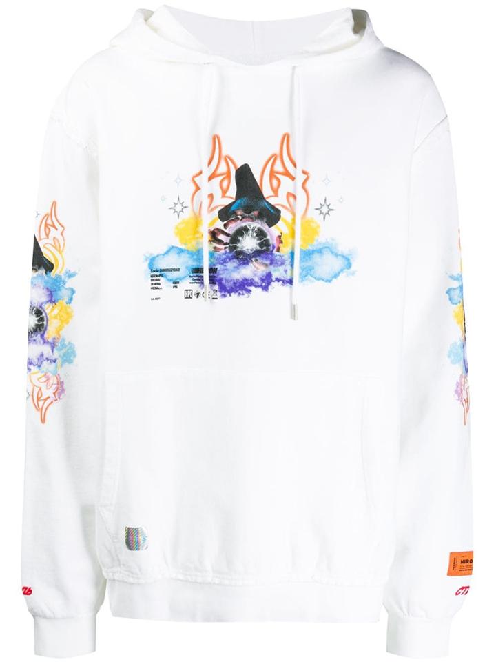 Heron Preston Printed Hoodie - White