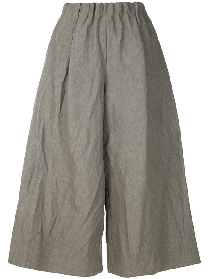 Dusan Wide Leg Trousers - Brown
