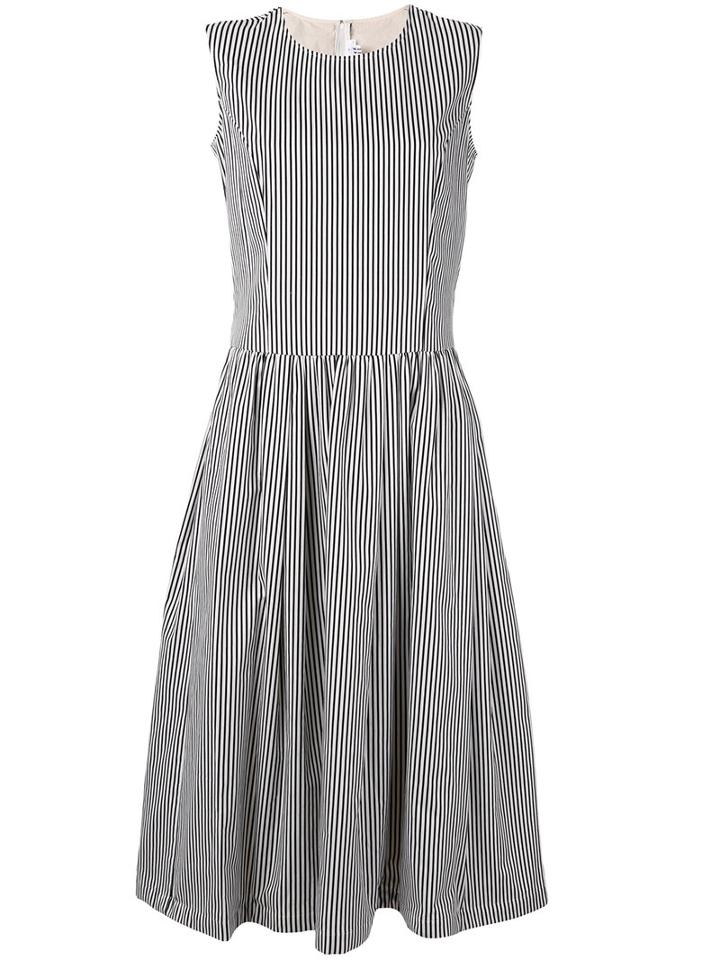 Comme Des Garçons Comme Des Garçons - Gathered Dress - Women - Cotton - Xs, White, Cotton