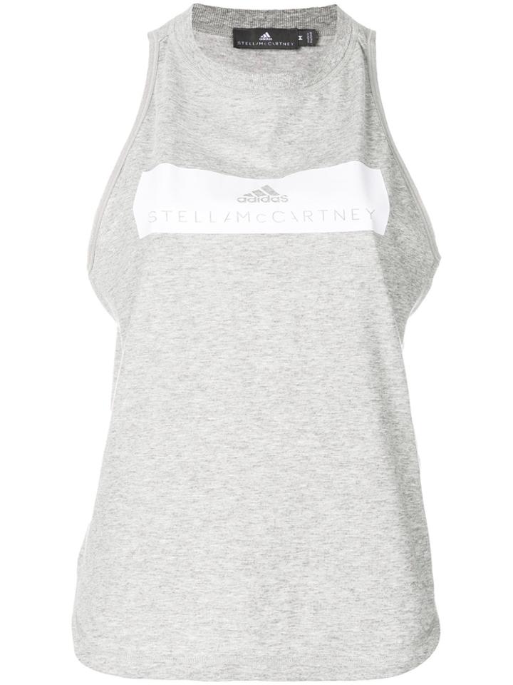 Adidas By Stella Mccartney Essential Logo Tank Top - Grey