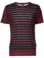 Cerruti 1881 Short Sleeves Striped T-shirt - Red