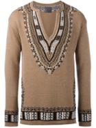 Laneus 'hippie' Jumper, Men's, Size: 48, Brown, Nylon/viscose/angora/alpaca