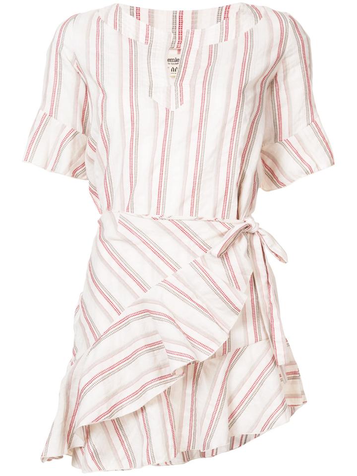 Lemlem Juni Flounce Wrap Dress - White