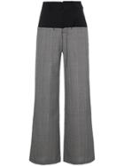 Blindness Oversize Check Trousers - Grey