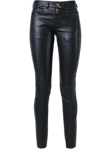 Giuseppe Zanotti Design Slim Leather Trousers