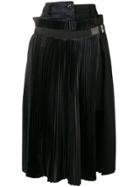 Sacai Asymmetric Midi Skirt - Black