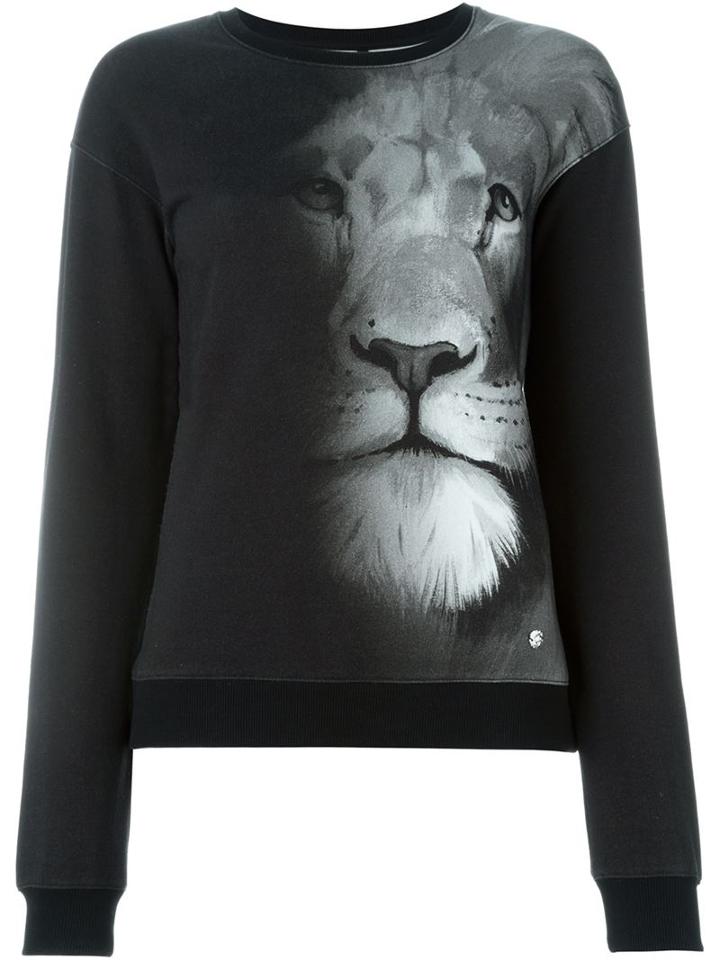 Versus Lion Print Sweatshirt, Women's, Size: S, Black, Cotton/spandex/elastane