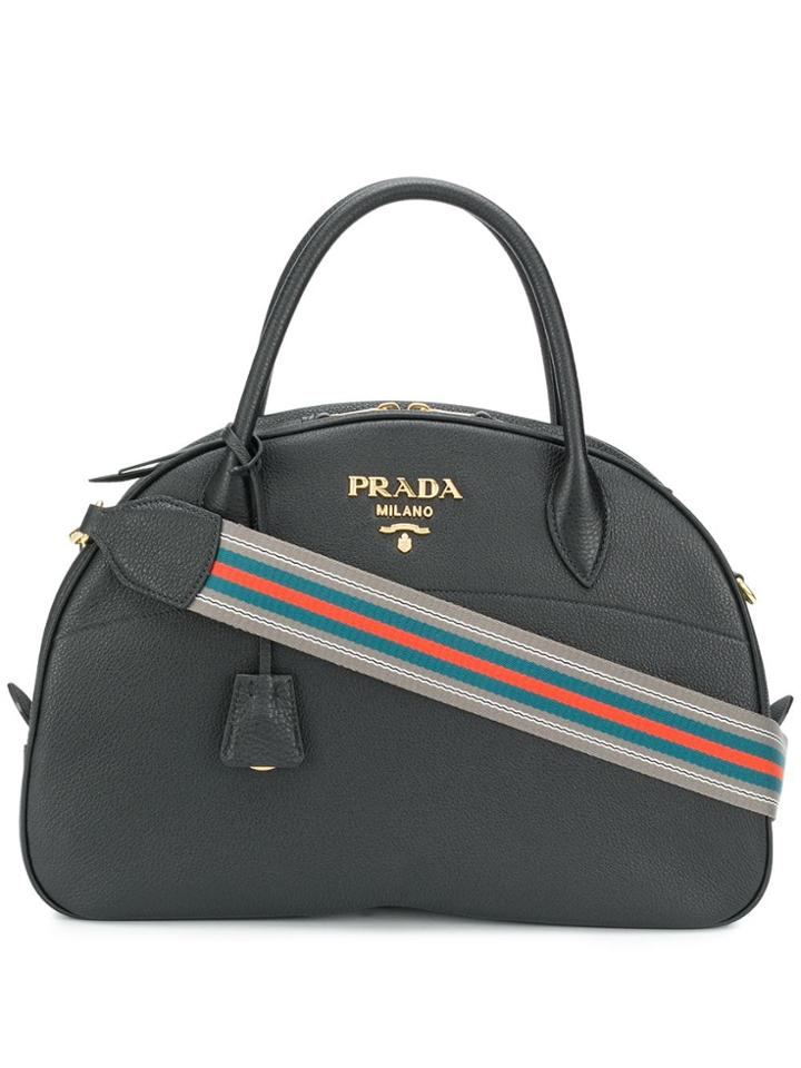 Prada Odette Saffiano Bag - Black