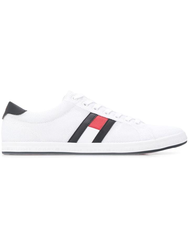 Tommy Hilfiger Logo Patch Low Tops - White