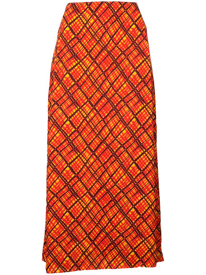 Marni Abstract Check Shirt - Yellow & Orange
