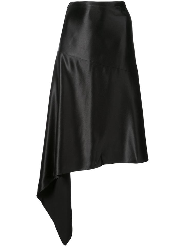 Petar Petrov Asymmetric Midi Skirt - Black