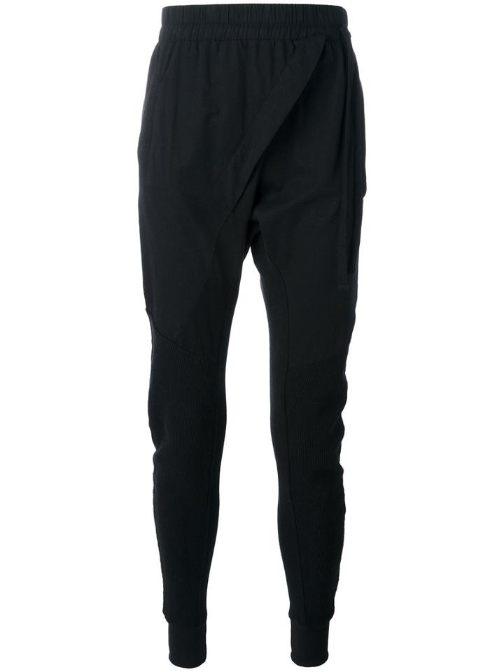 Thom Krom Drop Crotch Trousers, Men's, Size: Small, Black, Cotton