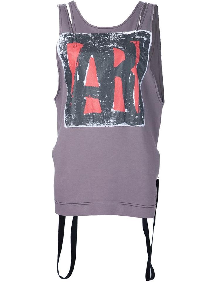 Vivienne Westwood Anglomania Ar Print 'albertine' Top, Women's, Size: Medium, Pink/purple, Cotton