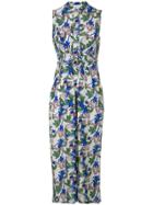 Christian Wijnants Donya Blossom-print Midi Shirt Dress - Multicolour