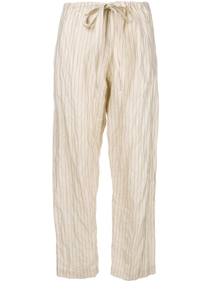 Forte Forte Drawstring Waist Trousers - Nude & Neutrals