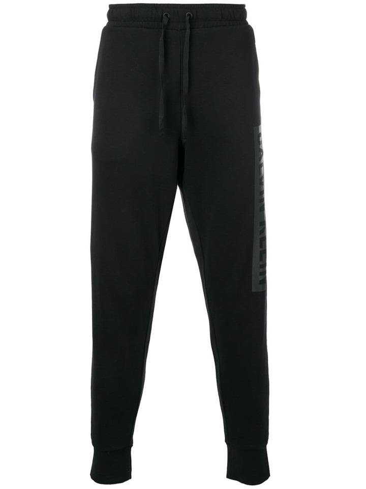 Ck Calvin Klein Side Logo Print Track Pants - Black
