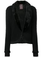 John Galliano Vintage Fox Fur Collar Jacket - Black