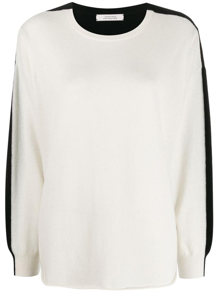 Dorothee Schumacher Colour Block Jumper - White