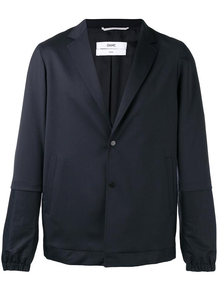 Oamc Casual Blazer, Men's, Size: Medium, Blue, Polyester/spandex/elastane/cupro/wool