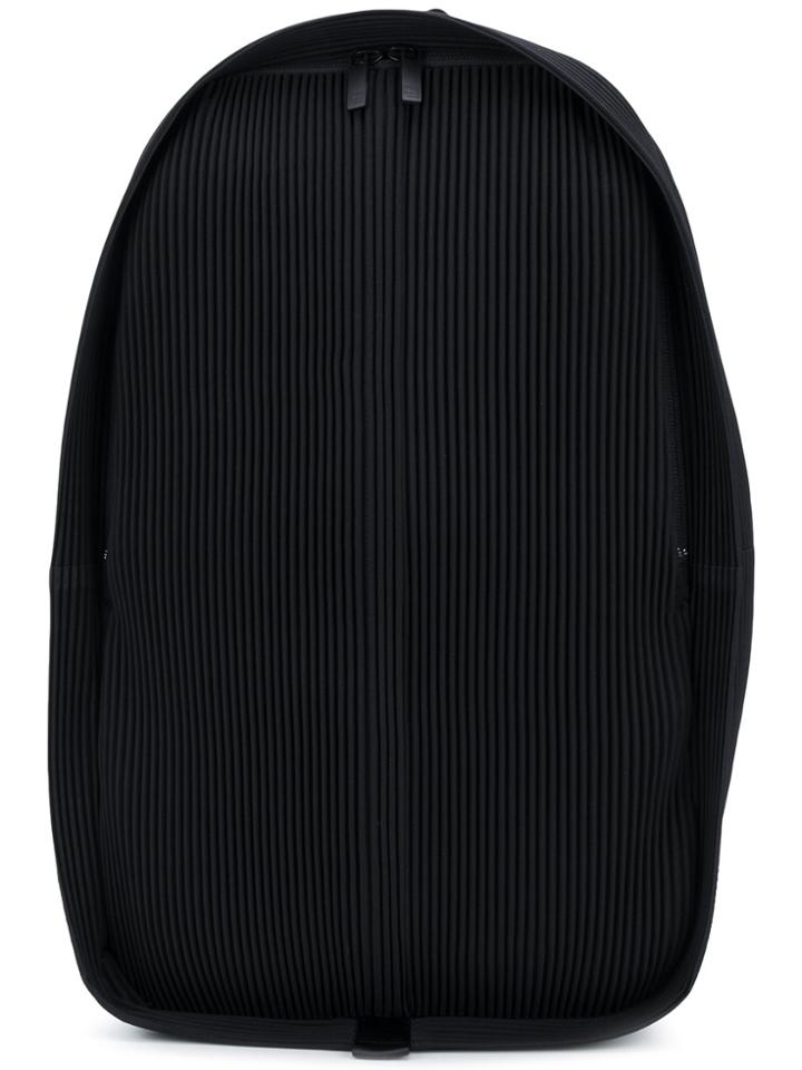 Homme Plissé Issey Miyake Ribbed Backpack - Black