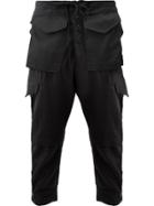 Song For The Mute Drop Crotch Track Pants - Black