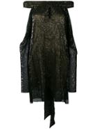 La Mania - Sequin Embellished Dress - Women - Silk - 36, Black, Silk