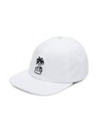 Local Authority Embroidered Palm Tree Cap - White