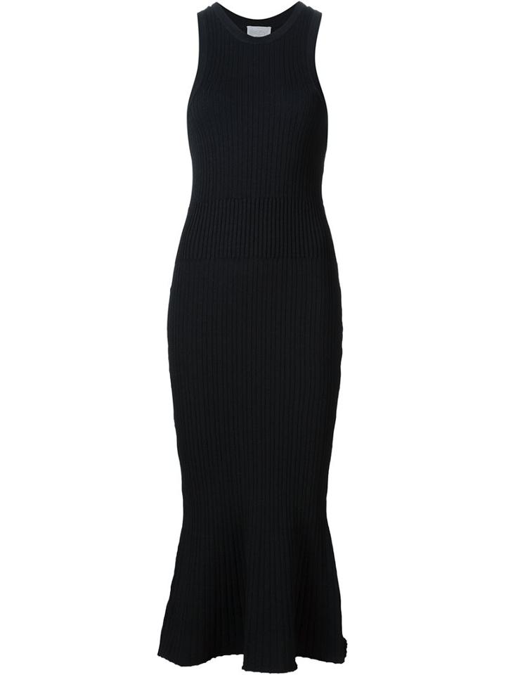 Grey Jason Wu Peplum Hem Ribbed Dress
