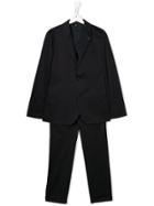 Emporio Armani Kids Teen Single-breasted Two-piece Suit - Blue