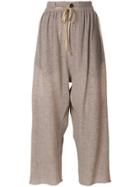 Vivienne Westwood Cropped Wide-leg Trousers - Nude & Neutrals