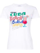 P.a.r.o.s.h. Sequinned Cuba Embroidery T-shirt - White