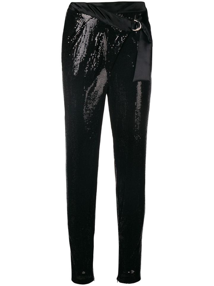 Just Cavalli Sequin Trousers - Black